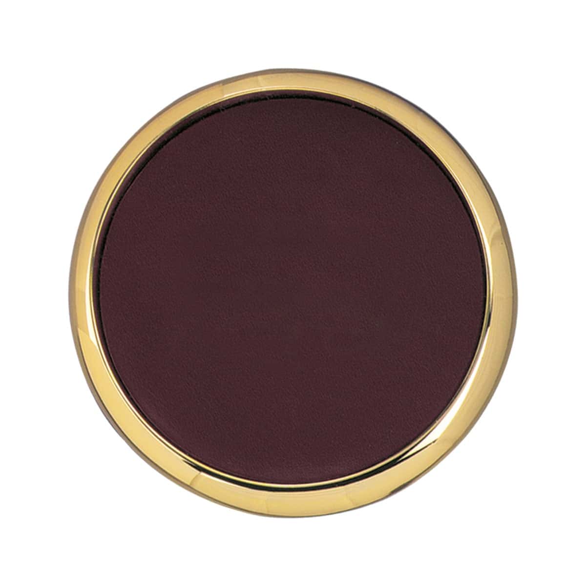 Brass & Leather Coaster Brass & Leather Coaster