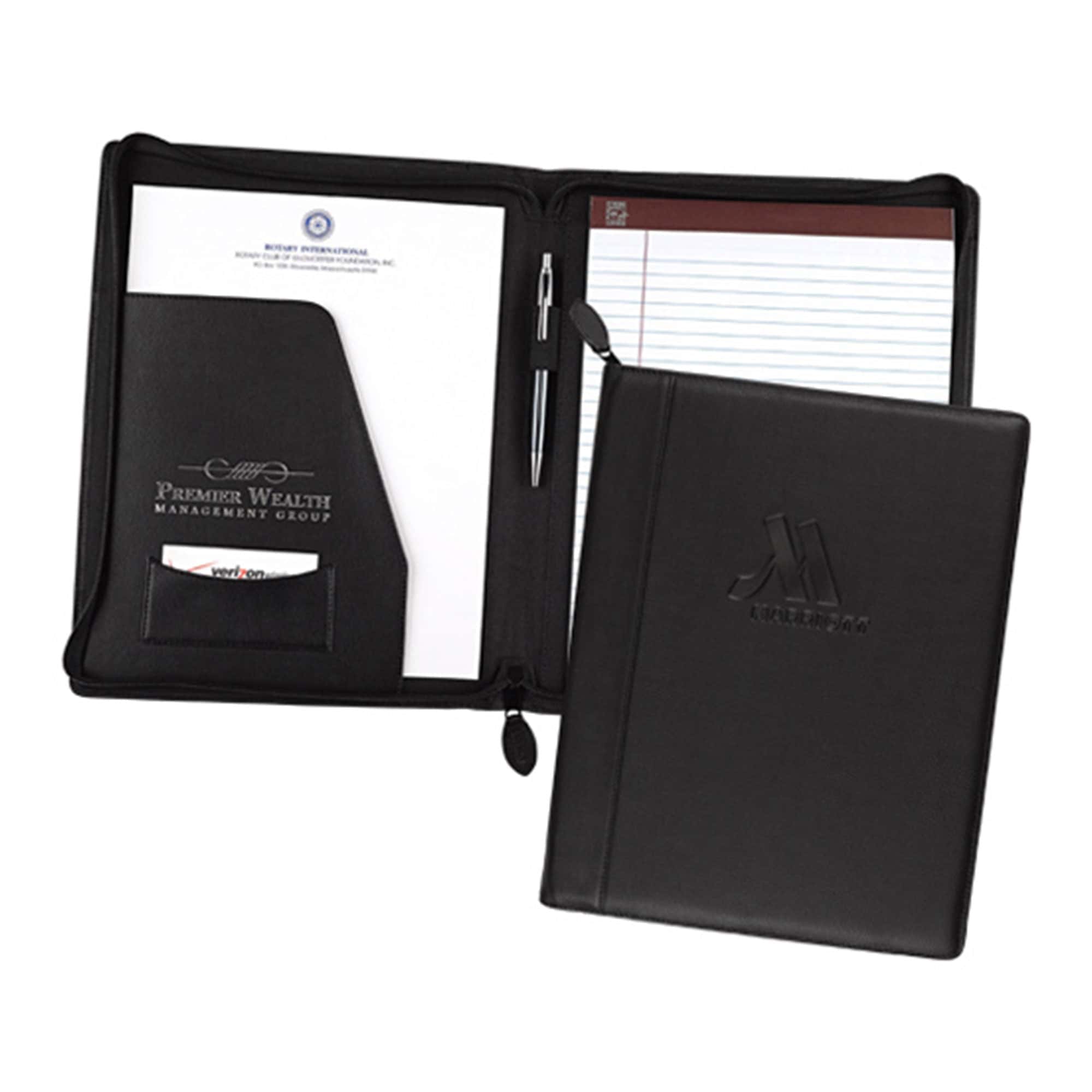 Cape Ann Full Grain Leather Zip Pad Folio Cape Ann Full Grain Leather Zip Pad Folio