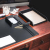 Classic Black Leather Letter Tray Classic Black Leather Letter Tray