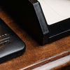 Classic Black Leather Letter Tray Classic Black Leather Letter Tray
