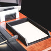 Classic Black Leather Letter Tray Classic Black Leather Letter Tray