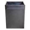 Classic Black Leather Square Waste Basket, 14 Qt Classic Black Leather Square Waste Basket, 14 Qt