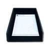 Classic Black Leather Letter Tray, Legal Size Classic Black Leather Letter Tray, Legal Size