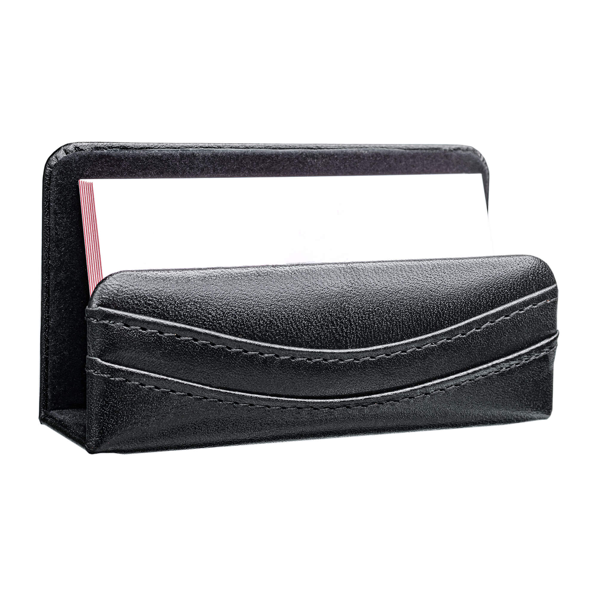 Classic Black Leather Business Card Holder Classic Black Leather Business Card Holder