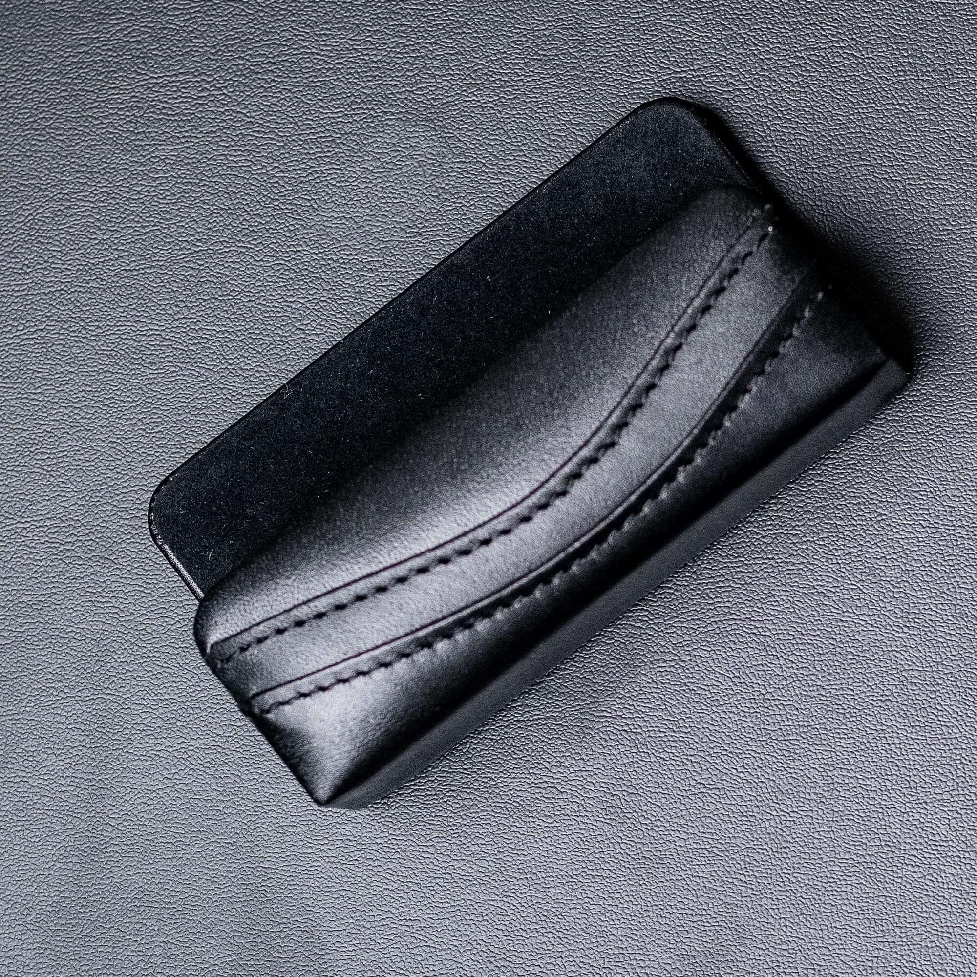 Classic Black Leather Business Card Holder Classic Black Leather Business Card Holder