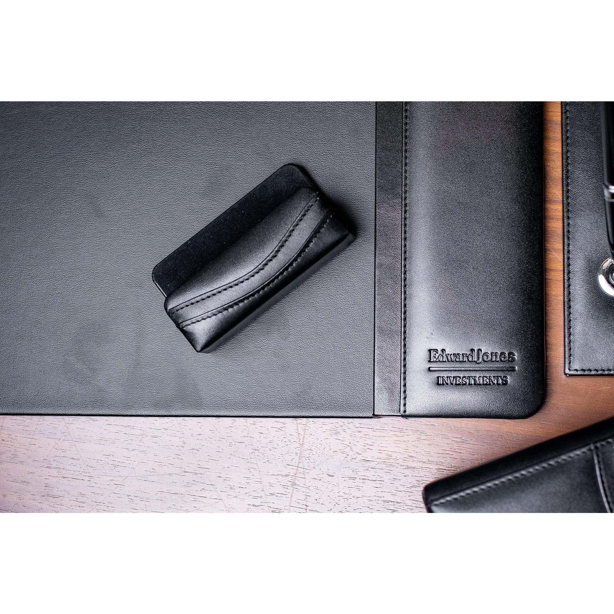 Classic Black Leather Business Card Holder Classic Black Leather Business Card Holder