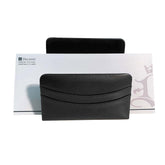 Classic Black Leather Letter Holder