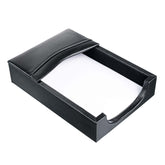 Classic Black Leather Memo Holder