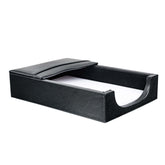 Classic Black Leather Memo Holder