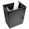 Classic Black Leather Square Waste Basket, 32 Qt Classic Black Leather Square Waste Basket, 32 Qt