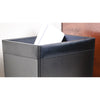 Classic Black Leather Square Waste Basket, 32 Qt Classic Black Leather Square Waste Basket, 32 Qt