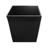 Classic Black Leather Square Waste Basket, 32 Qt Classic Black Leather Square Waste Basket, 32 Qt