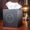Black Leather Tissue Box Cover Black Leather Tissue Box Cover