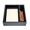 Classic Black Leather Junior Pad Organizer Classic Black Leather Junior Pad Organizer