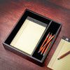 Classic Black Leather Junior Pad Organizer Classic Black Leather Junior Pad Organizer