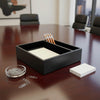 Classic Black Leather Junior Pad Organizer Classic Black Leather Junior Pad Organizer