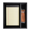Classic Black Leather Junior Pad Organizer Classic Black Leather Junior Pad Organizer