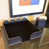 Black Leatherette 17 x 14 Conference Pad & Coaster Holder Black Leatherette 17 x 14 Conference Pad & Coaster Holder