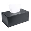 Classic Black Leather Rectangular Tissue Box Cover Classic Black Leather Rectangular Tissue Box Cover