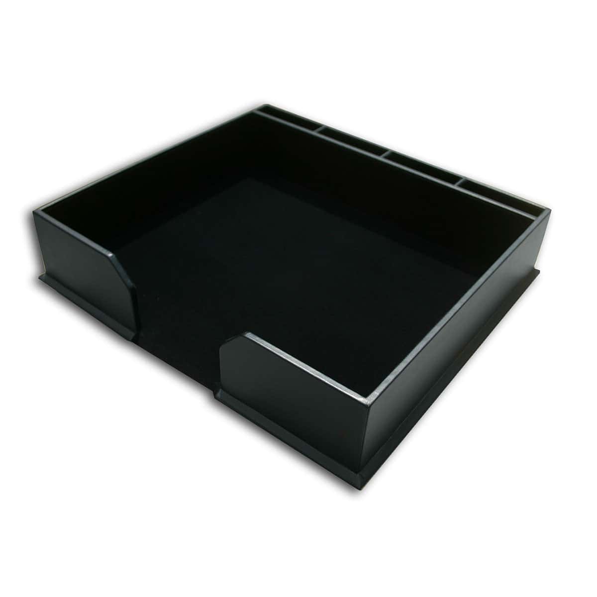 Black Leather 17 x 14 Conference Pad & Coaster Holder Black Leather 17 x 14 Conference Pad & Coaster Holder