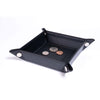 Black Leather Travel Change Valet Tray Black Leather Travel Change Valet Tray