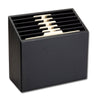 Classic Black Leather Vertical File Sorter/Holder Classic Black Leather Vertical File Sorter/Holder