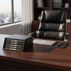 Classic Black Leather Vertical File Sorter/Holder Classic Black Leather Vertical File Sorter/Holder