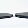 Black Leatherette Round Coaster w/ Thin Metal Core Black Leatherette Round Coaster w/ Thin Metal Core