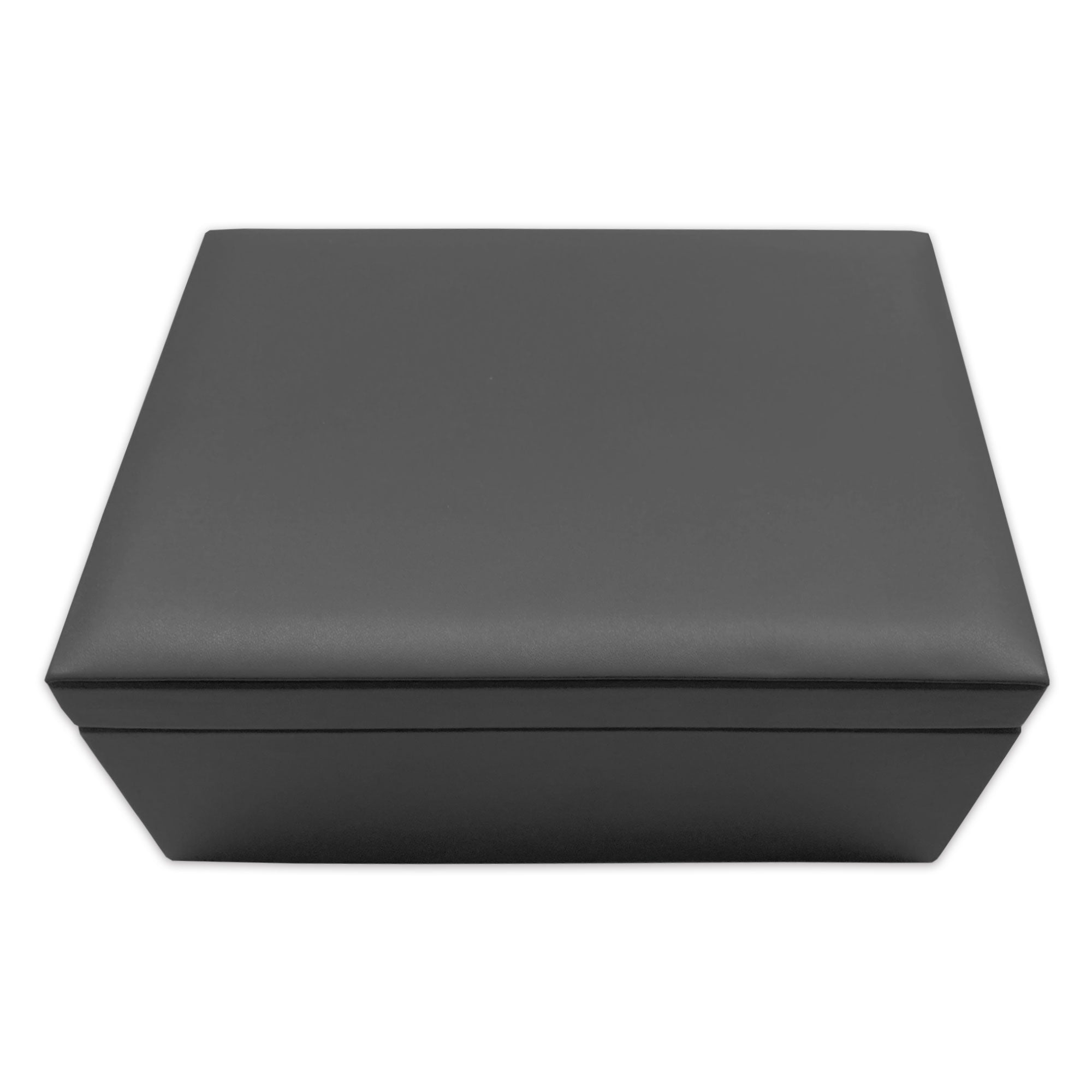 Black Leatherette Lidded Box Black Leatherette Lidded Box