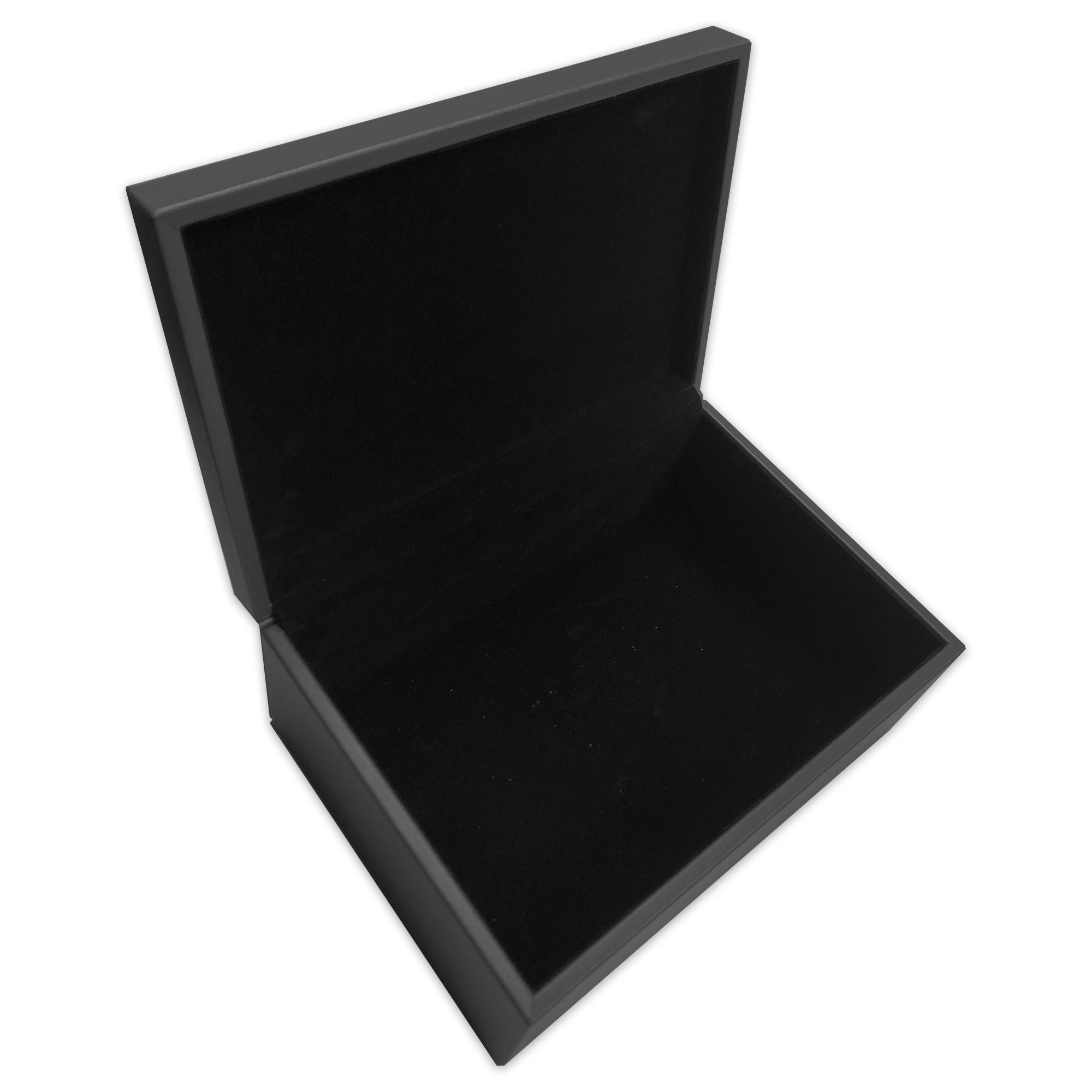 Black Leatherette Lidded Box Black Leatherette Lidded Box