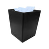 Black Bonded Leather Waste Basket, 14 Qt Black Bonded Leather Waste Basket, 14 Qt