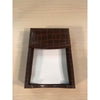 Brown Crocodile Embossed Leather Memo Holder Brown Crocodile Embossed Leather Memo Holder