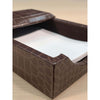 Brown Crocodile Embossed Leather Memo Holder Brown Crocodile Embossed Leather Memo Holder