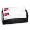 Black Crocodile Embossed Leather Letter Holder Black Crocodile Embossed Leather Letter Holder
