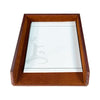 Saddle Brown Leather Letter Tray Saddle Brown Leather Letter Tray