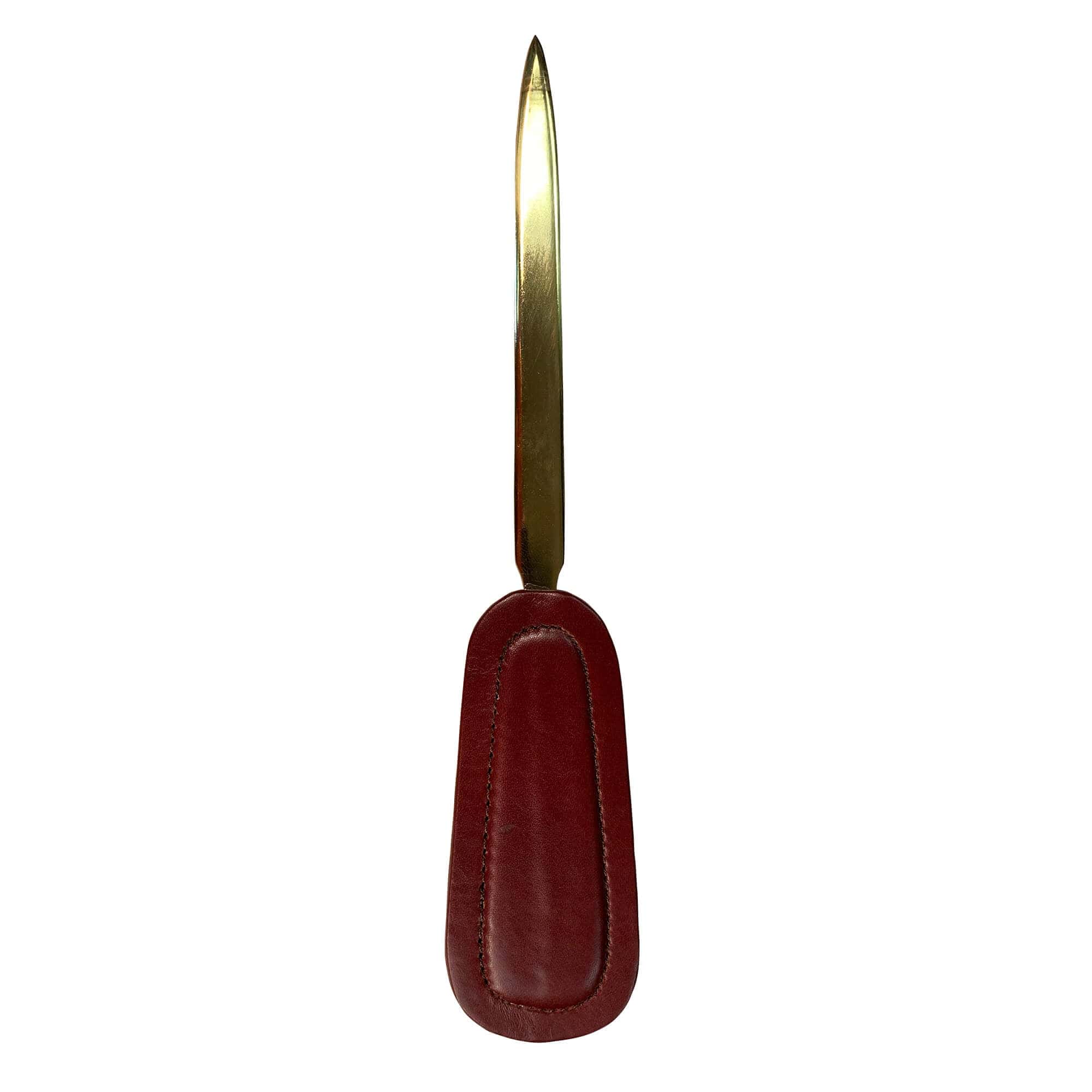 Mocha Leather Letter Opener Mocha Leather Letter Opener