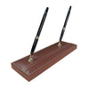 Rustic (Sienna) Brown Leather Double Pen Stand Rustic (Sienna) Brown Leather Double Pen Stand