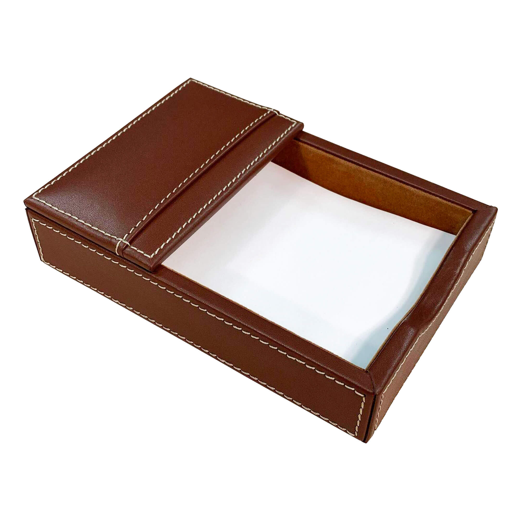 Rustic (Sienna) Brown Leather Memo Holder Rustic (Sienna) Brown Leather Memo Holder