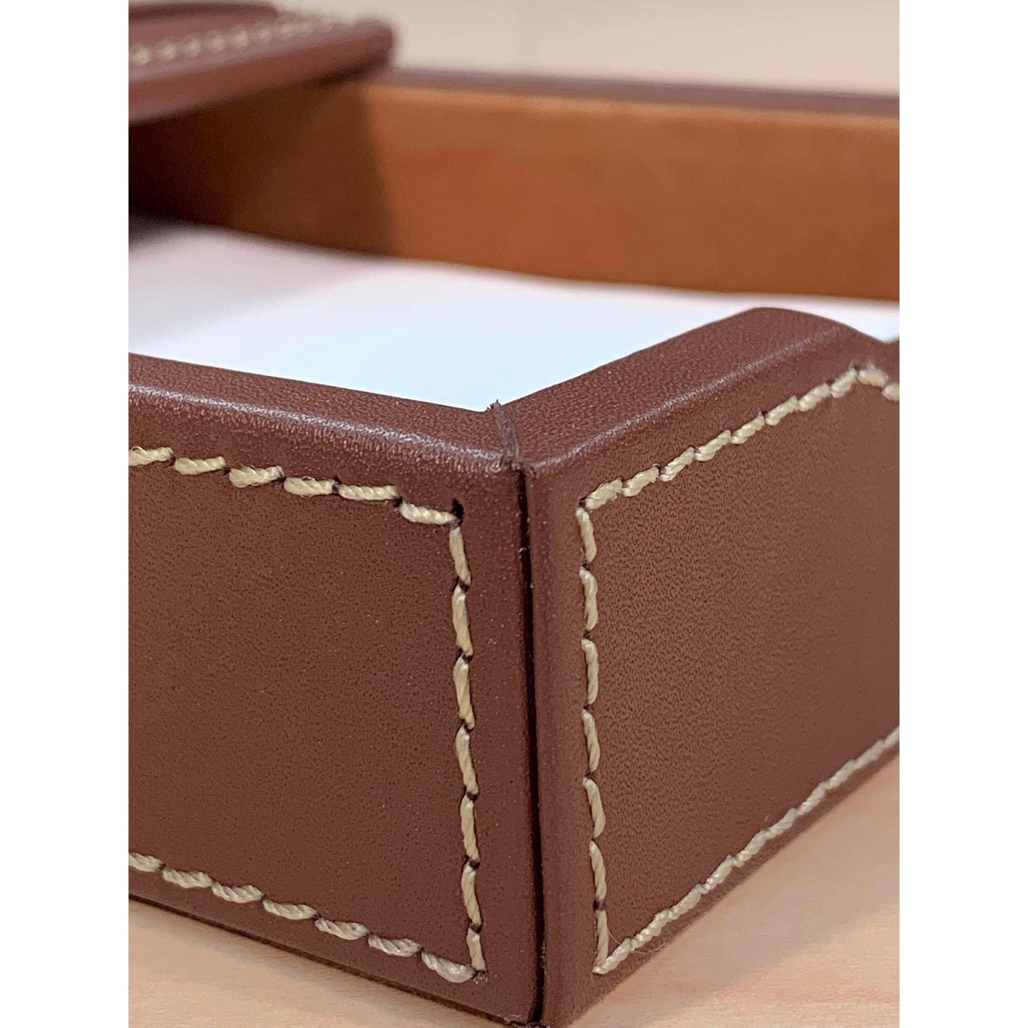 Rustic (Sienna) Brown Leather Memo Holder Rustic (Sienna) Brown Leather Memo Holder