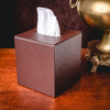 Chocolate Brown Leatherette Tissue Box Cover Chocolate Brown Leatherette Tissue Box Cover
