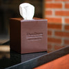 Chocolate Brown Leatherette Tissue Box Cover Chocolate Brown Leatherette Tissue Box Cover