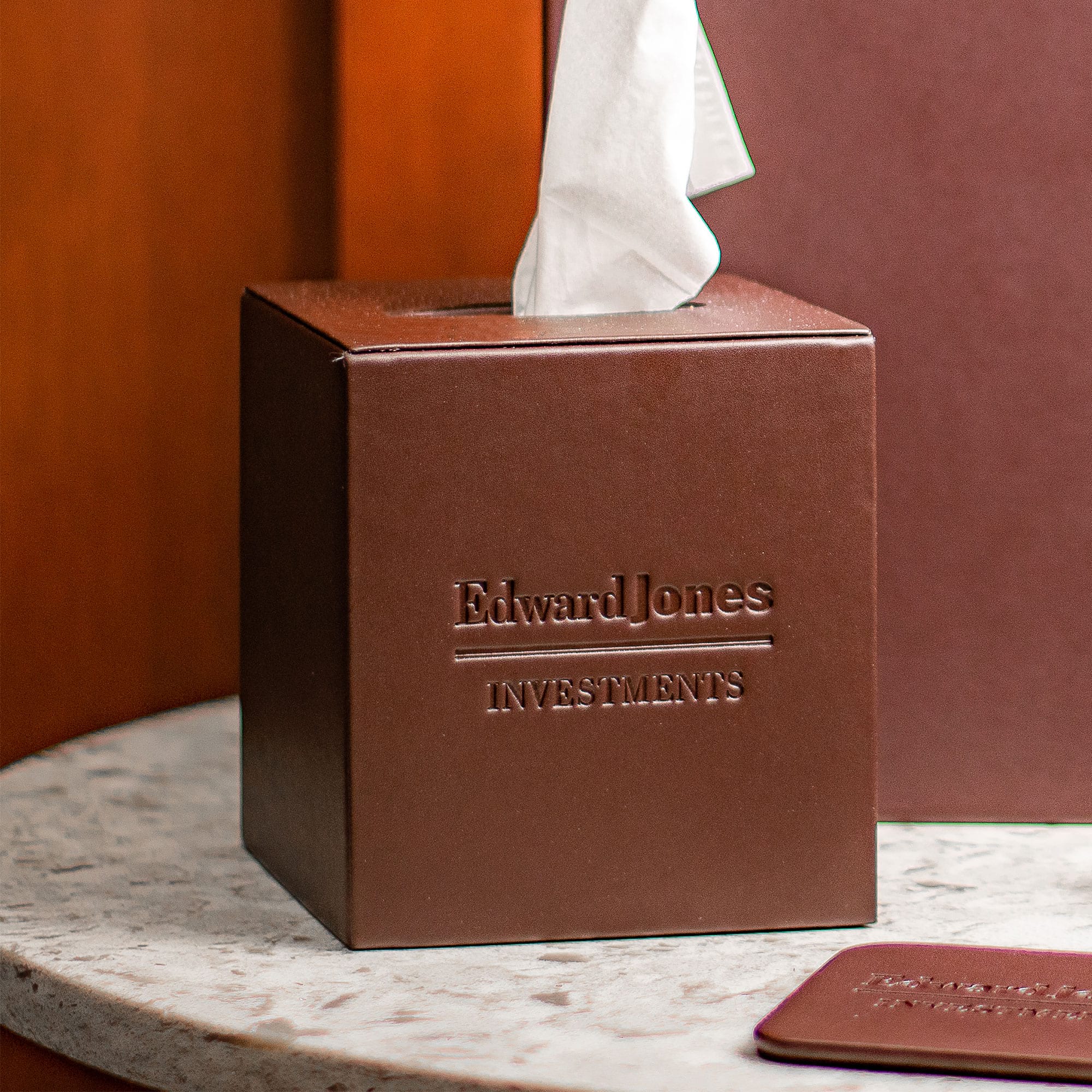 Chocolate Brown Leatherette Tissue Box Cover Chocolate Brown Leatherette Tissue Box Cover