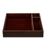 Chocolate Brown Leatherette Organizing Tray Chocolate Brown Leatherette Organizing Tray