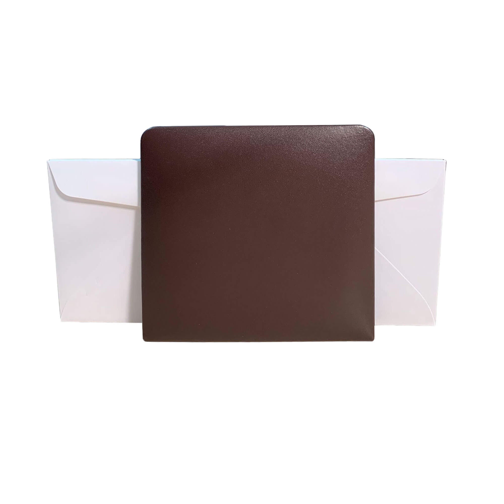 Chocolate Brown Leather Letter Holder Chocolate Brown Leather Letter Holder