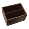 Chocolate Brown Leather 10pc Coaster Holder Chocolate Brown Leather 10pc Coaster Holder