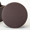 Chocolate Brown Leatherette Coaster, Round Chocolate Brown Leatherette Coaster, Round