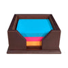 Chocolate Brown Leather 3 x 3 Sticky Note Holder Chocolate Brown Leather 3 x 3 Sticky Note Holder