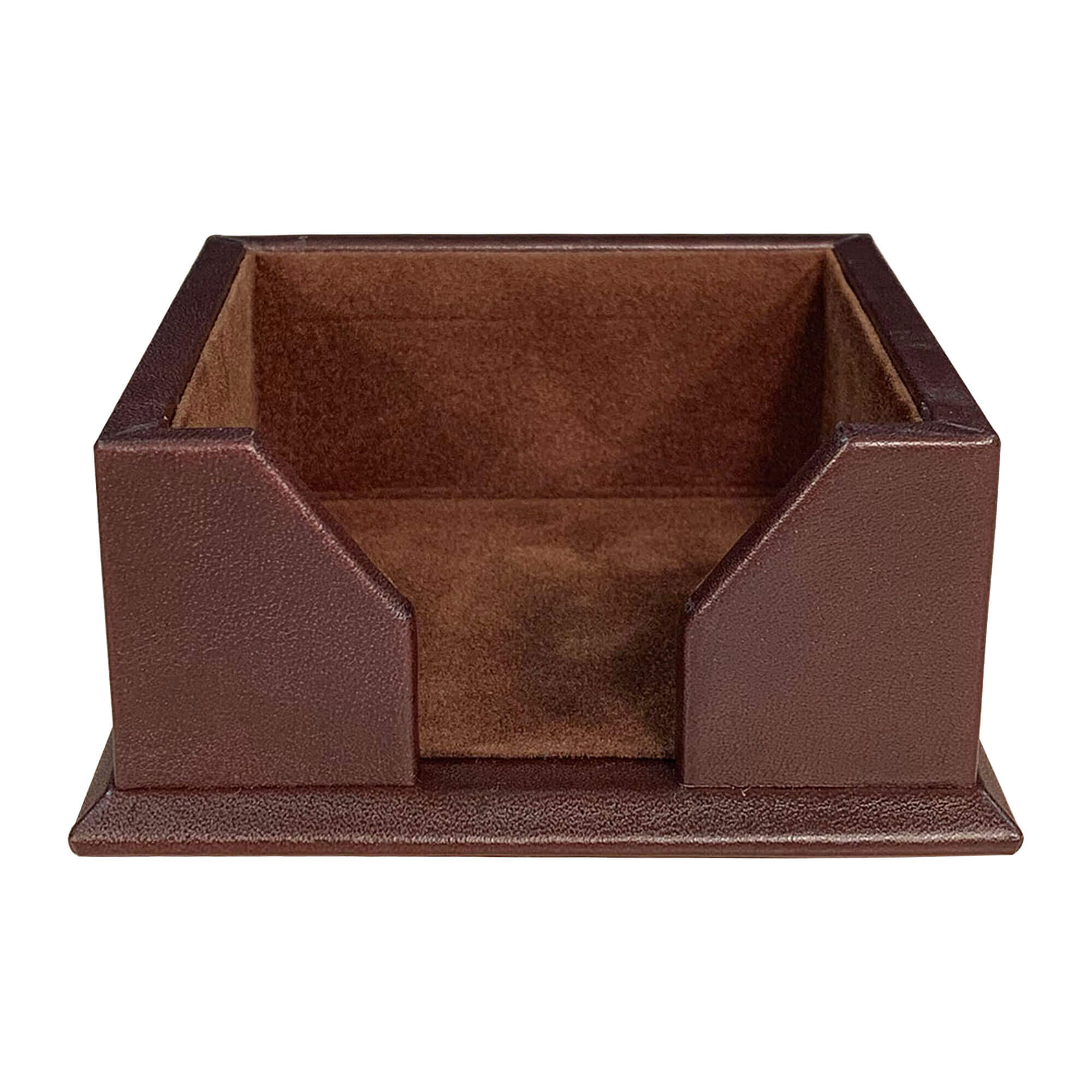 Chocolate Brown Leather 3 x 3 Sticky Note Holder Chocolate Brown Leather 3 x 3 Sticky Note Holder