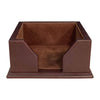 Chocolate Brown Leather 3 x 3 Sticky Note Holder Chocolate Brown Leather 3 x 3 Sticky Note Holder