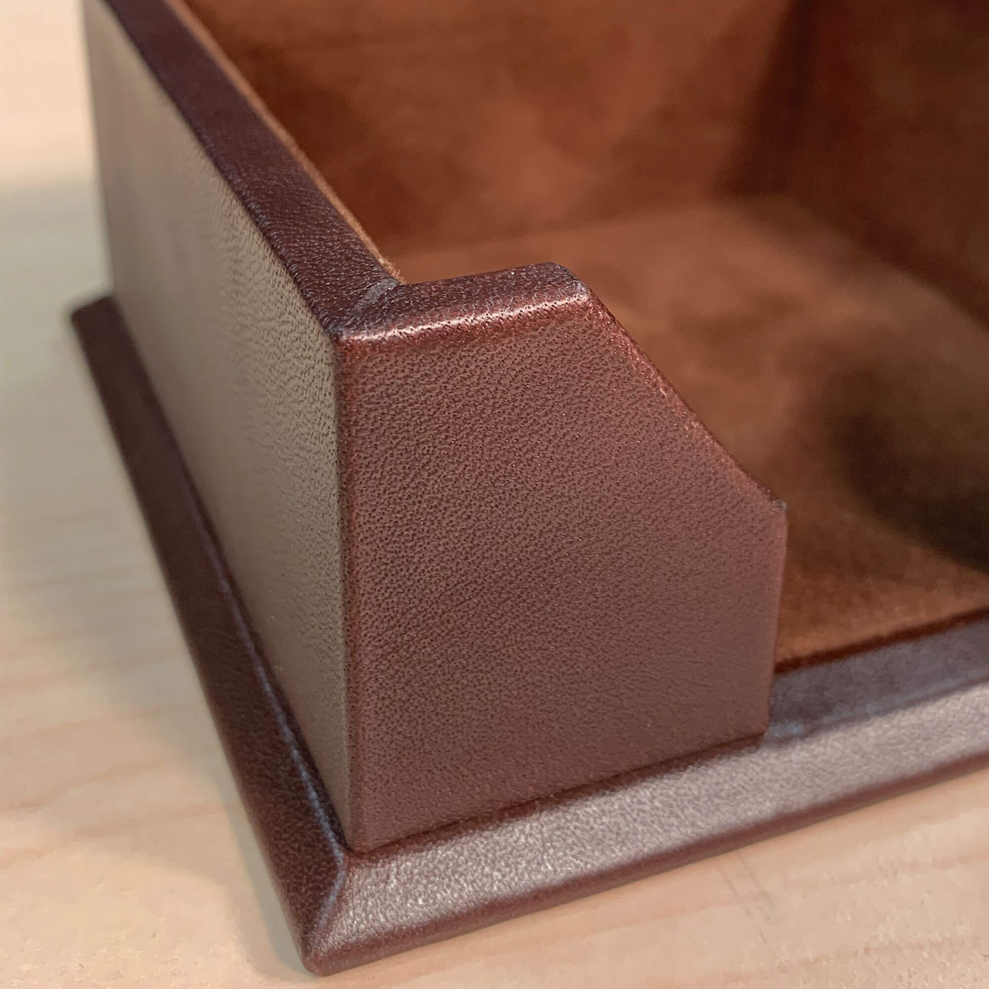 Chocolate Brown Leather 3 x 3 Sticky Note Holder Chocolate Brown Leather 3 x 3 Sticky Note Holder